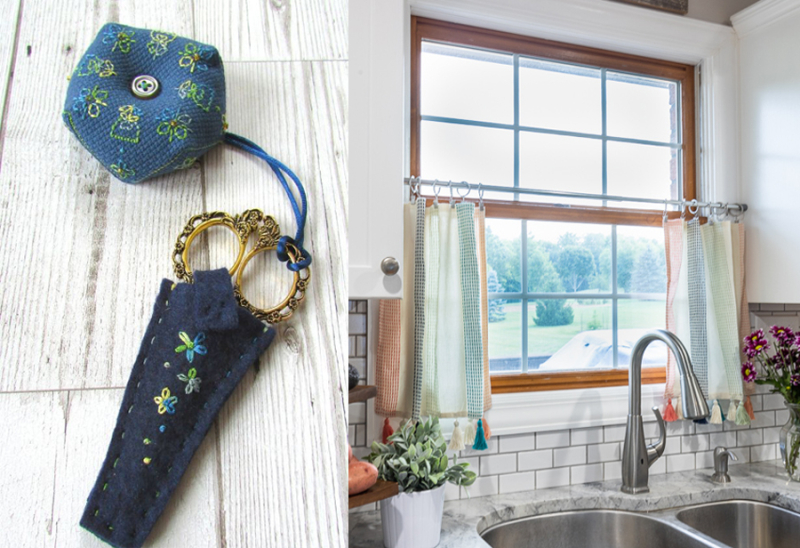 No-Sew-Kitchen-Curtains felt-scissors-pouch7
