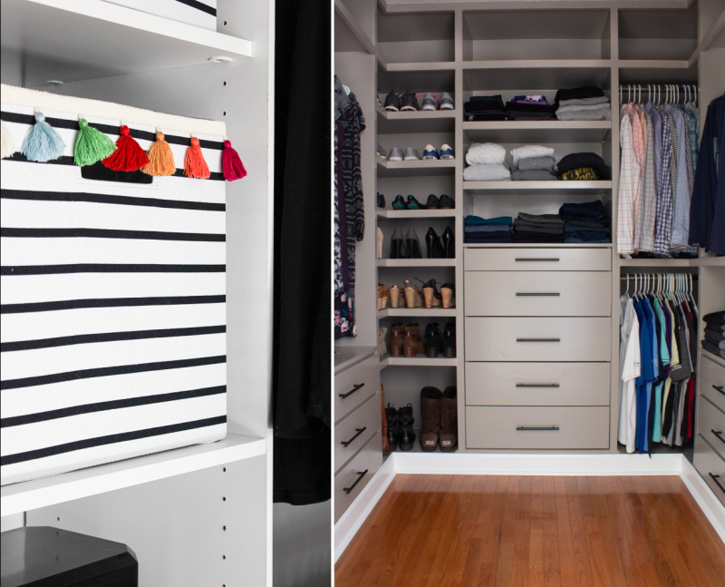 IKEA Ivar hack for walk in closet