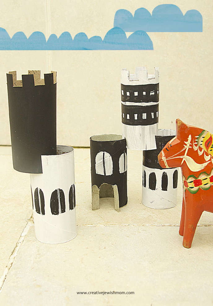 Toilet Paper Tube Castle Craft