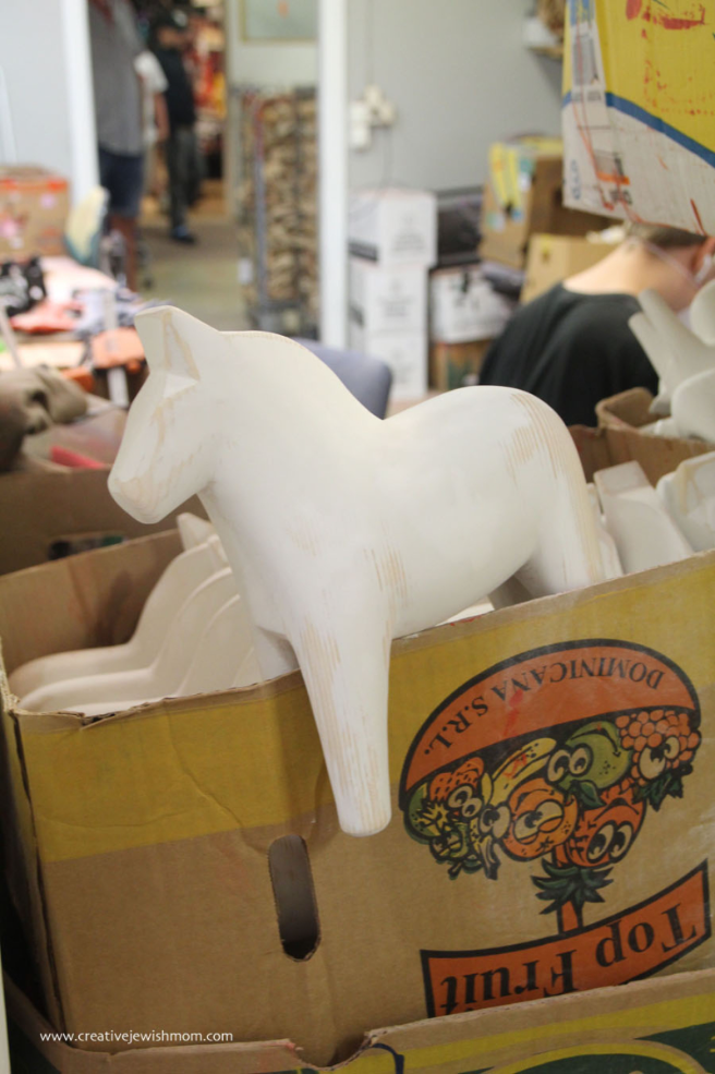 The Wooden Horse Factory In Nusnas, Sweden