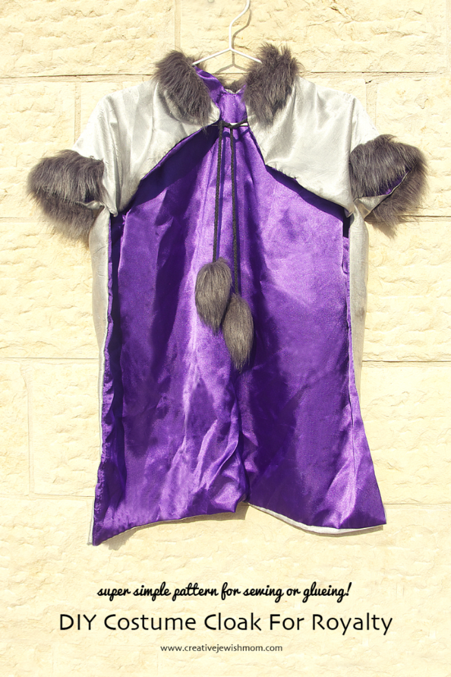 DIY Simple Costume Cloak With Fur Trim