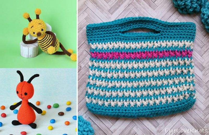 Crochet-small-purse amigurumi-bee