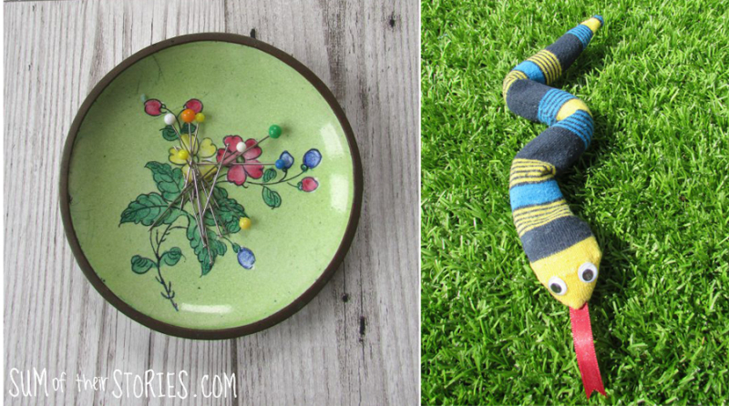 Make+a+magnetic+pin+dish sock-snake