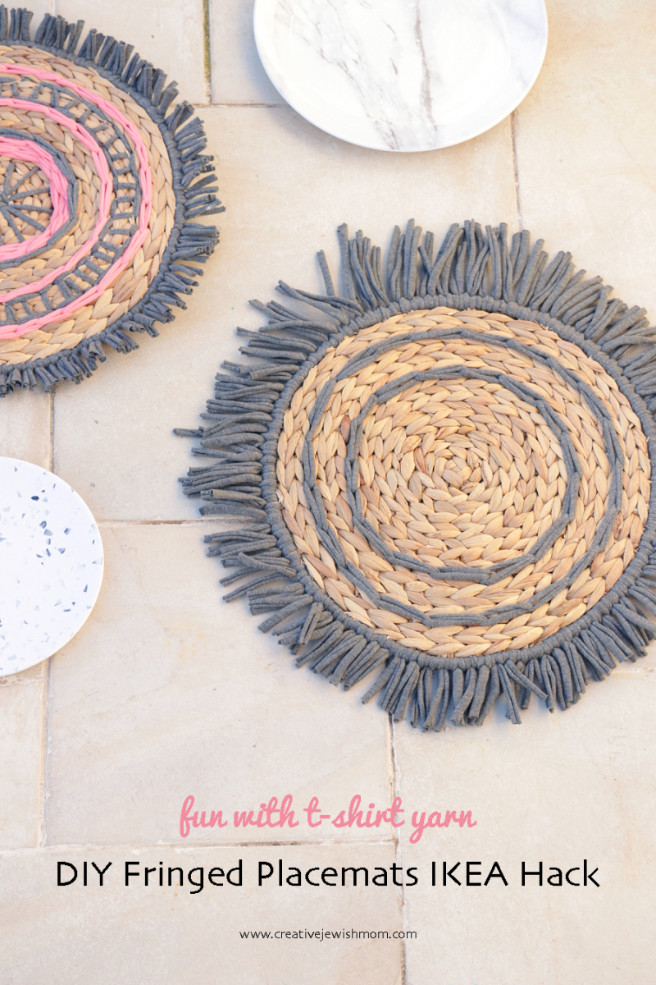 DIY Boho Fringed Placemats For Summer Entertaining