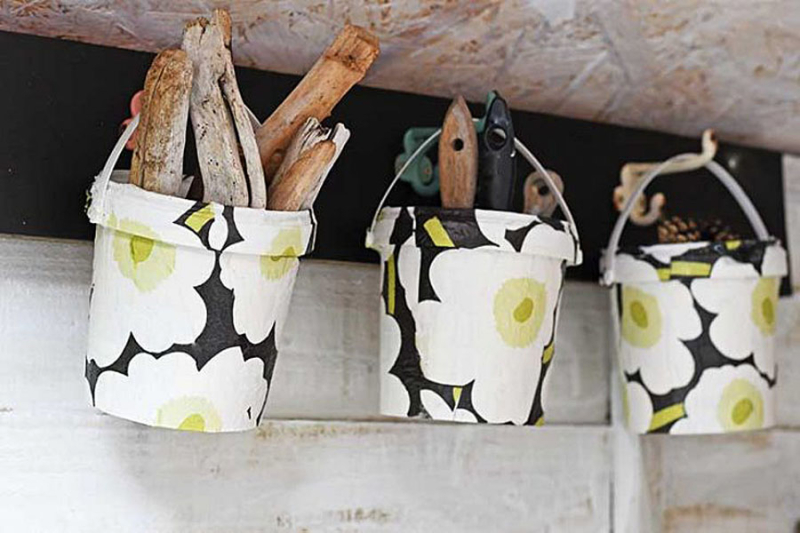 Recycled-yogurt-container-marimekko-baskets