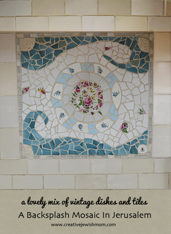 How To Make A DIY Broken Dishes And Tiles Backsplash Mosaic