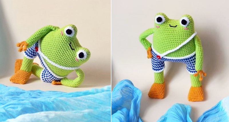 Crocheted-bride-and-groom-amigurumi-snails