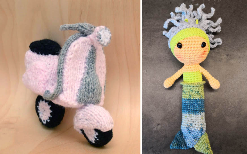Knit-scooter-crocheted-mermaid-doll