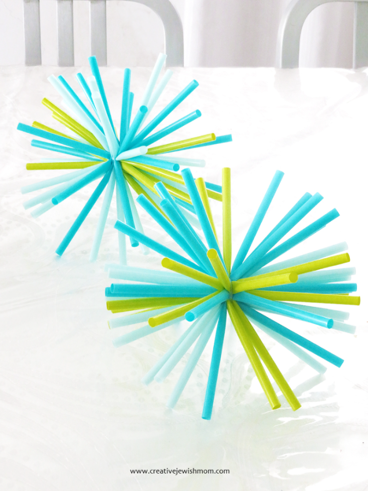 Drinking Straw Starbursts Make Perfect Birthday Centerpieces