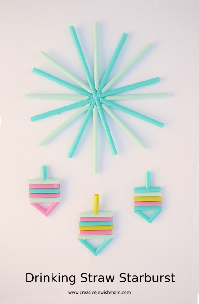Drinking Straw Starburst Ornament