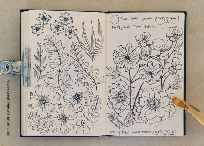 A Peek In My Sketchbook: Learning To Draw Simple Flowers