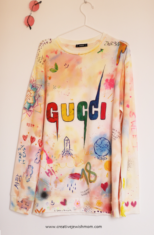 Summer Camp Crafts: A Graffiti Logo Sweatshirt With Splashes Of Color