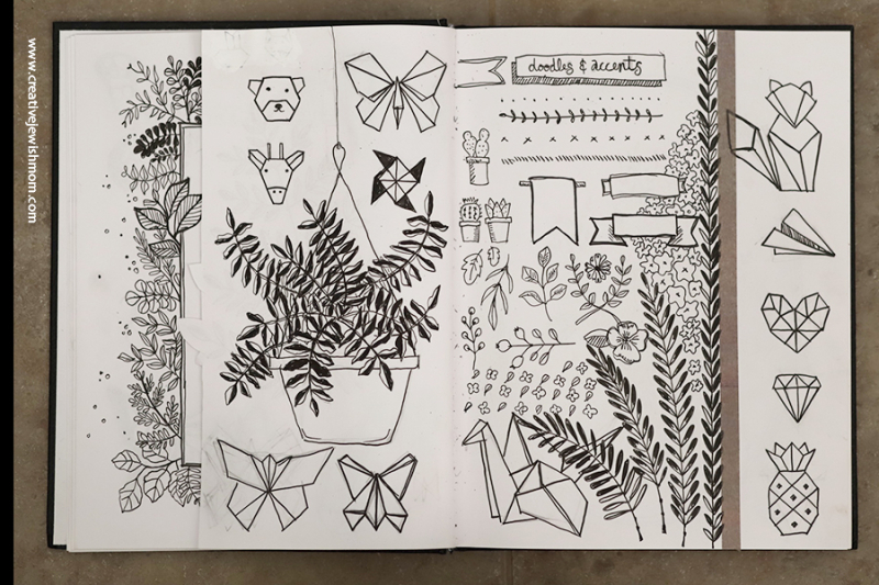 A Peek In My Sketchbook: Simple Geometric Doodles