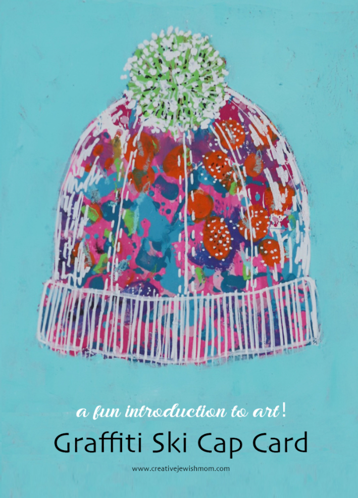 A Fun Graffiti Ski Hat Holiday Craft Idea