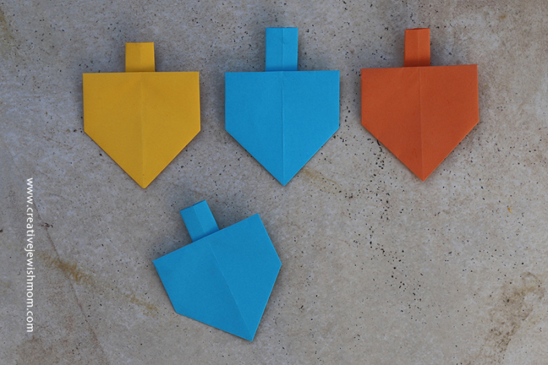 Origami Dreidel Craft For Chanukah!