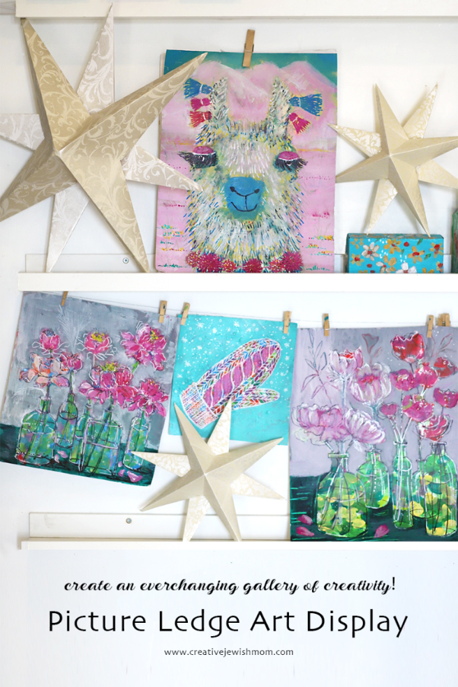 Picture Ledge IKEA Hack For Displaying Your Art!