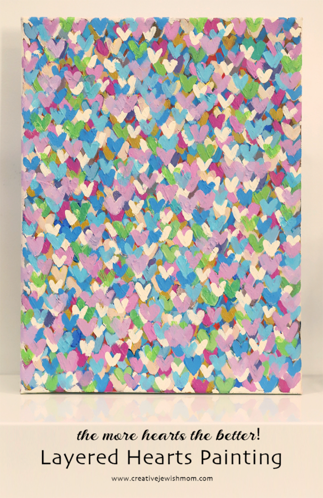 Mini Graffiti Hearts Painting, Third Time Is A Charm!
