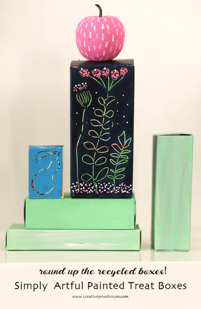 Simple Painted Treat Boxes From The Recycling Bin!
