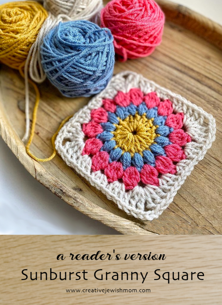 Sunburst Granny Square Meets Color, Thanks To A Reader!