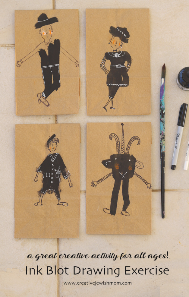 Ink Blob Figures Creative Exercise For Any Age