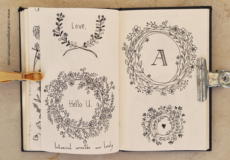 A Peek In My Sketchbook: Learning To Draw Simple Botanicals