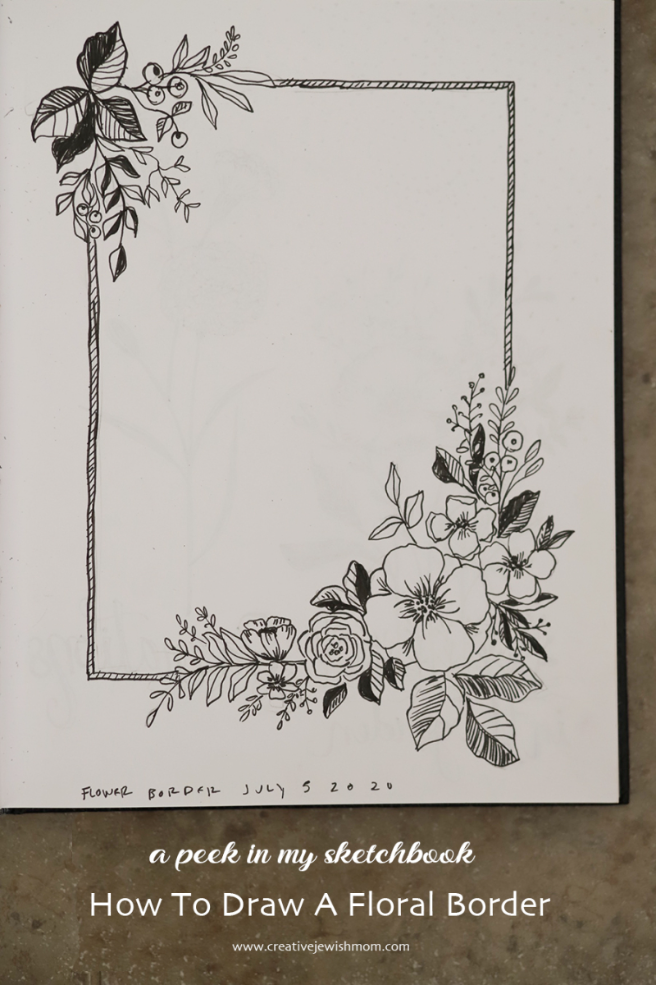 How To Draw A Floral Border