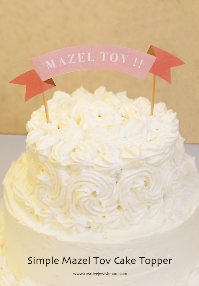 Simple Cake Topper Banner In A Pinch!