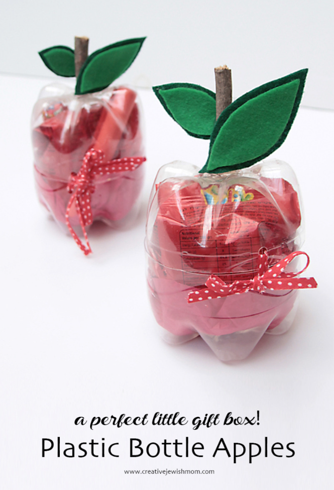 Plastic Bottle Apples To Make For Rosh HaShana Gift Giving And Succah Decorating!