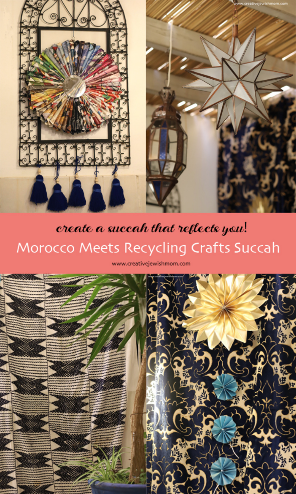Goodbye To Our Morocco Meets Recycling Crafts Succah, Until Next Year…….