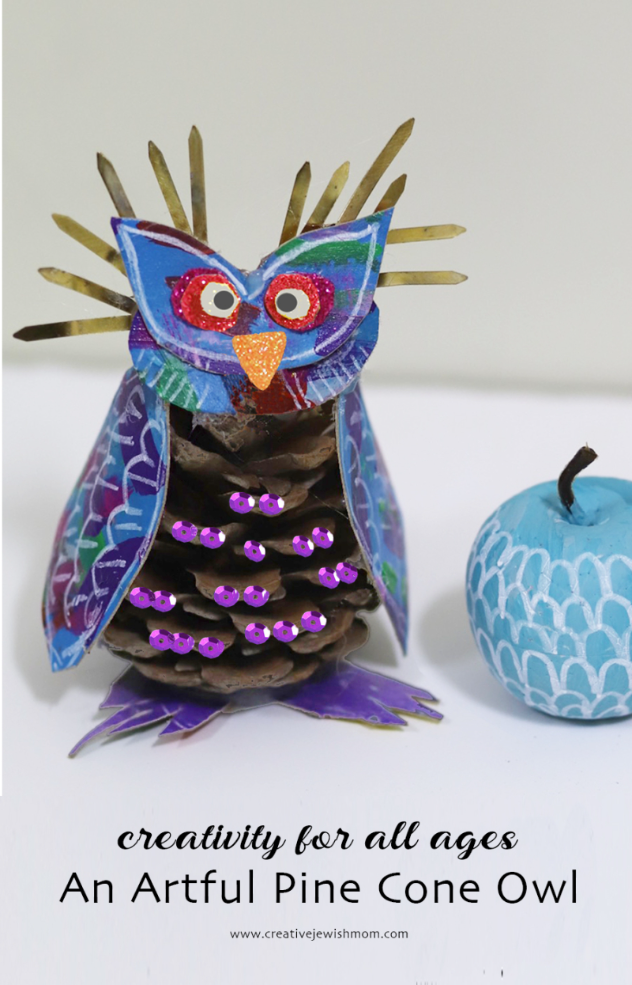 Pine Cone Owl Craft With An Artful Twist