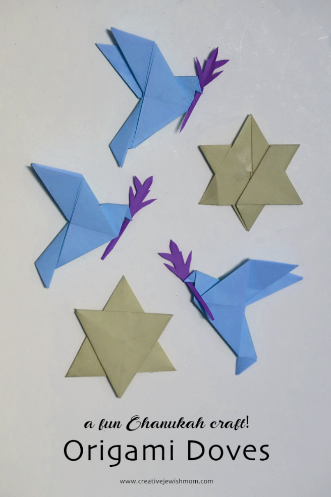 Origami Dove For Chanukah