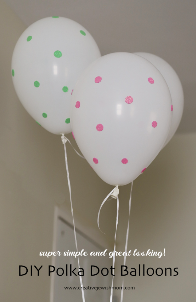 Simple DIY Polka Dot Balloons