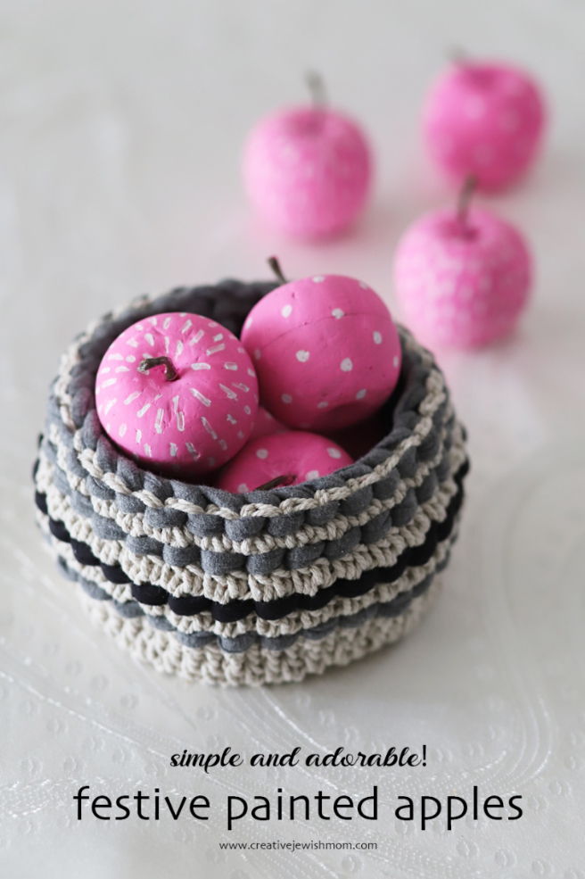 Festive Painted Apples For Rosh HaShana