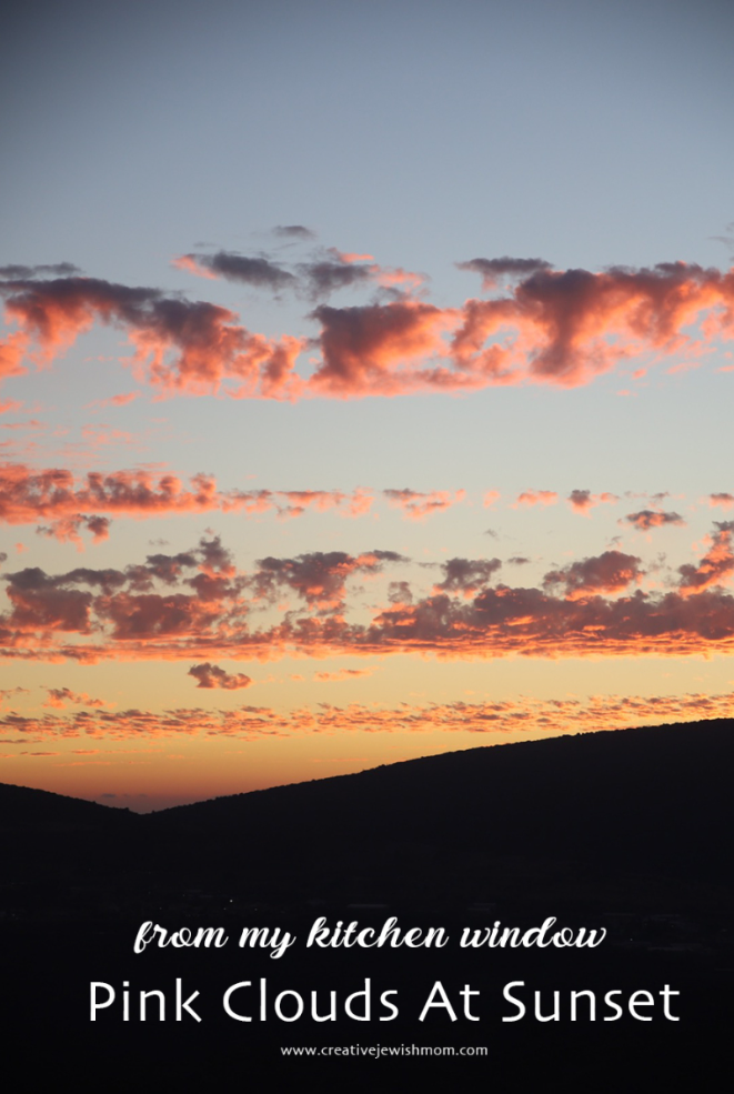 Pink Clouds At Sunset In Northern Israel