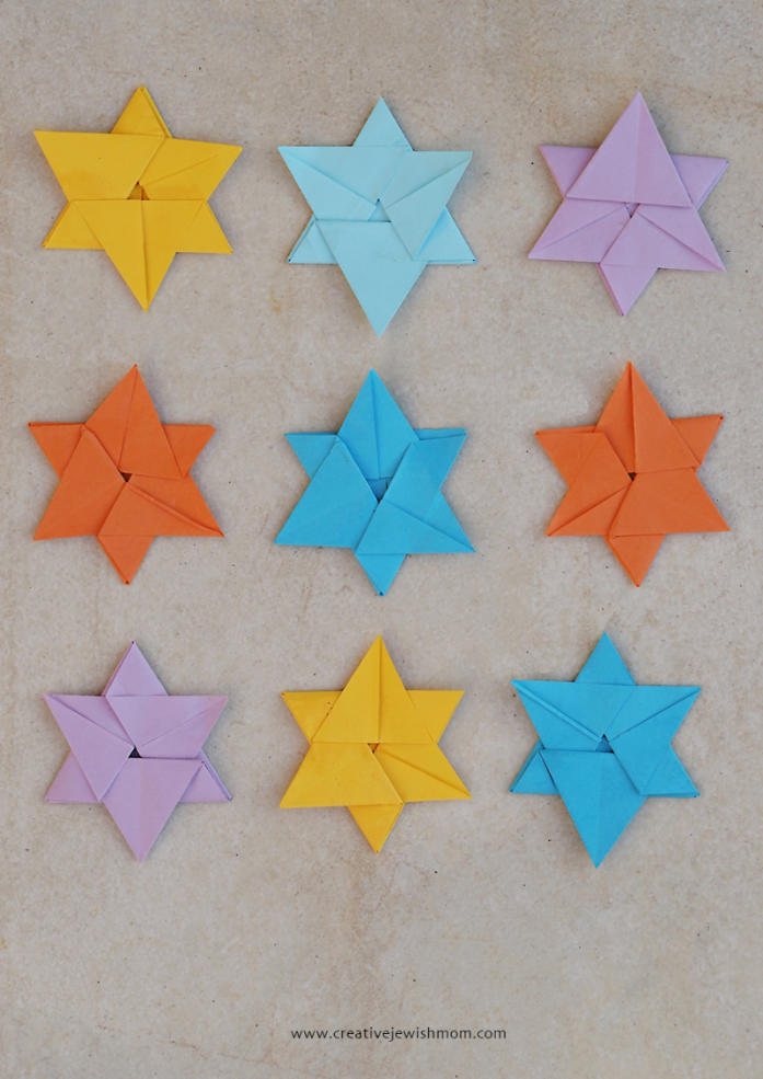 Origami Star Of David For Chanukah, In Three Minutes!