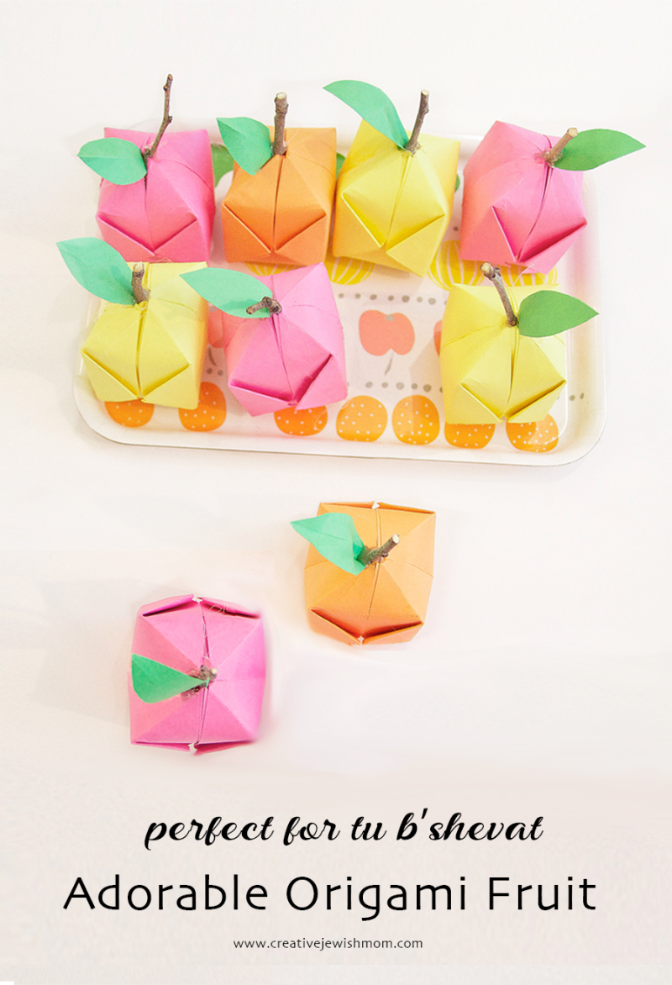 Origami Fruit For Tu B’Shevat!