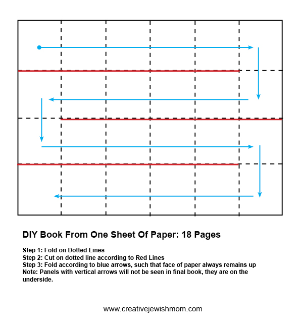 DIY Snake Fold Art Journal From One Sheet Of Paper!