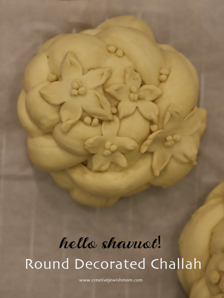 Flower Covered Challah For Shavuot!