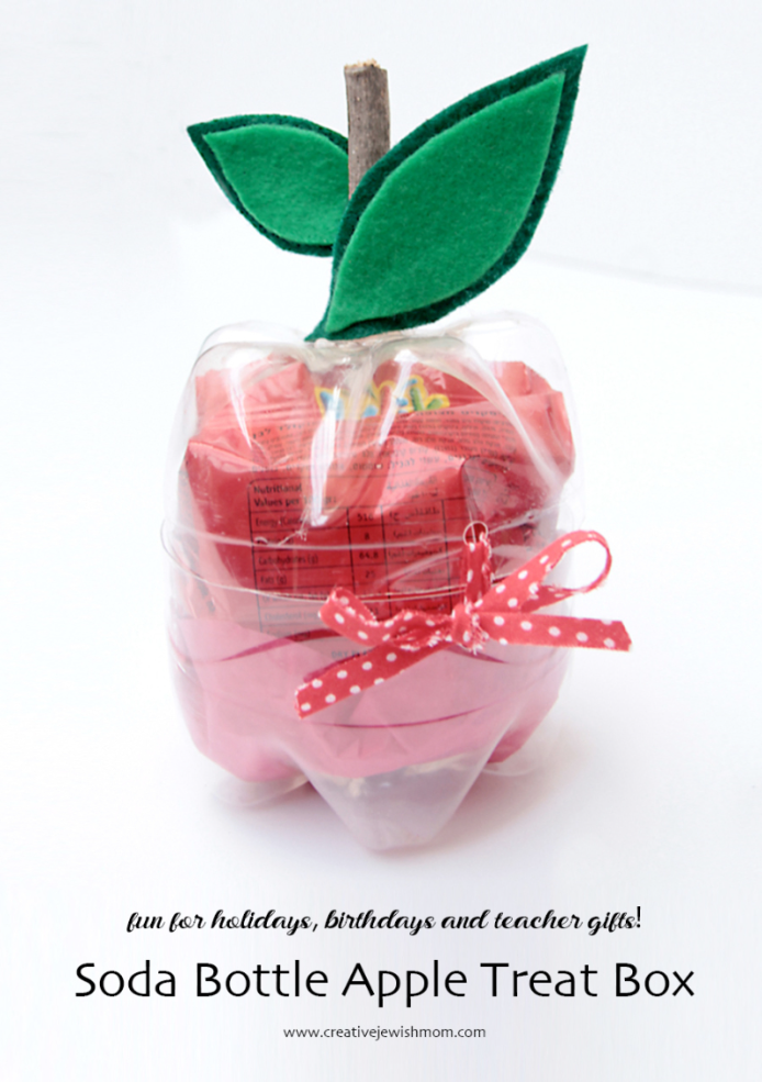 Soda Bottle Treat Box Shaped Like An Apple!