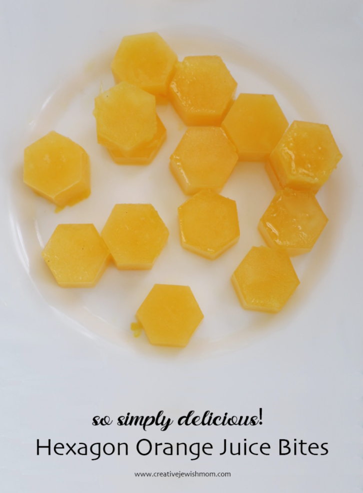 Hexagon Orange Juice Bites