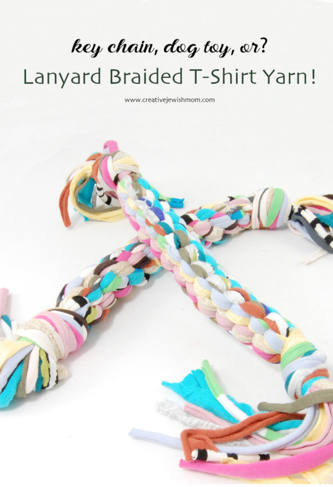 Braided DIY Dog Toy Gift, Or Gift Topper, Using T-Shirt Yarn!