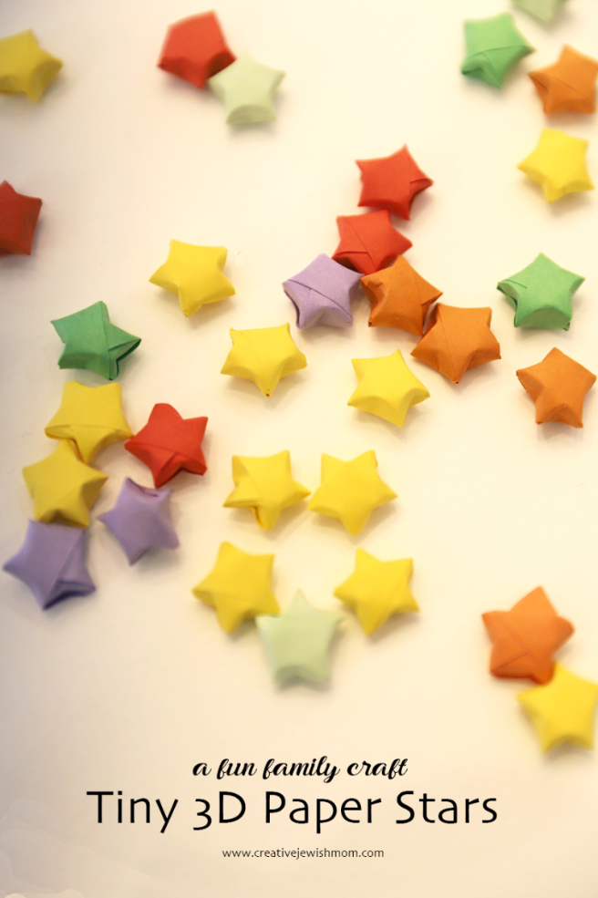 3D Origami Paper Stars – A Perfect Winter Craft