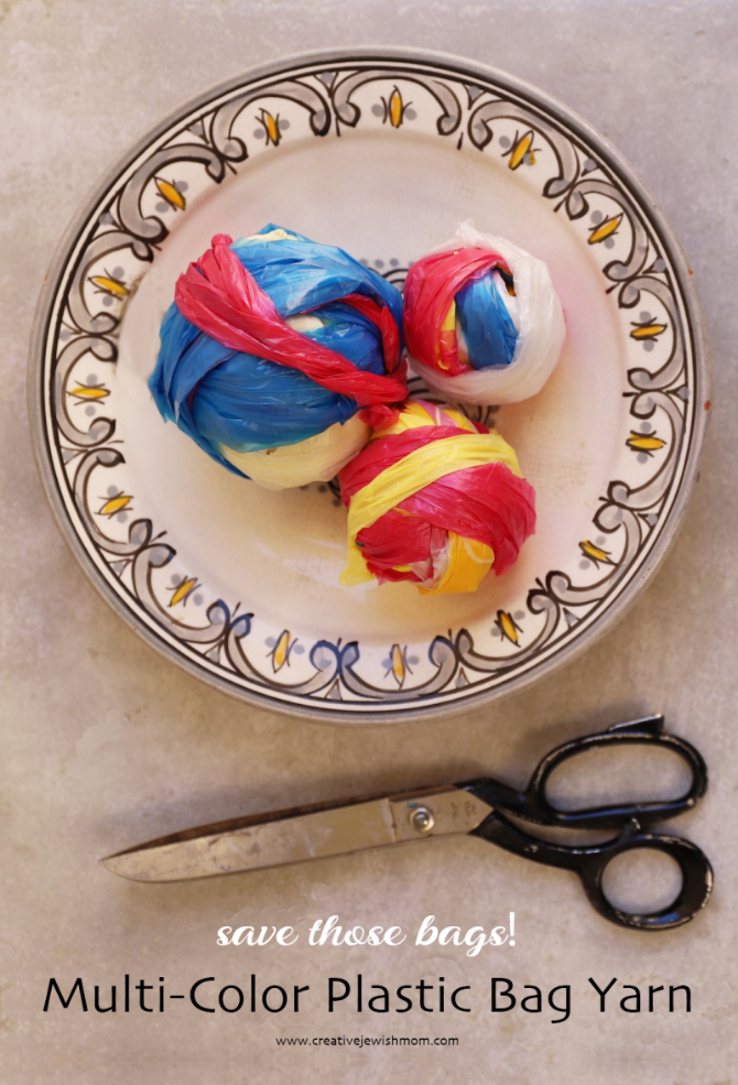 How To Make Multi-Colored Plastic Bag Yarn Or “Plarn”