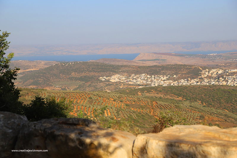 Views Of The Kinnerest And Har Arbel From Hararit