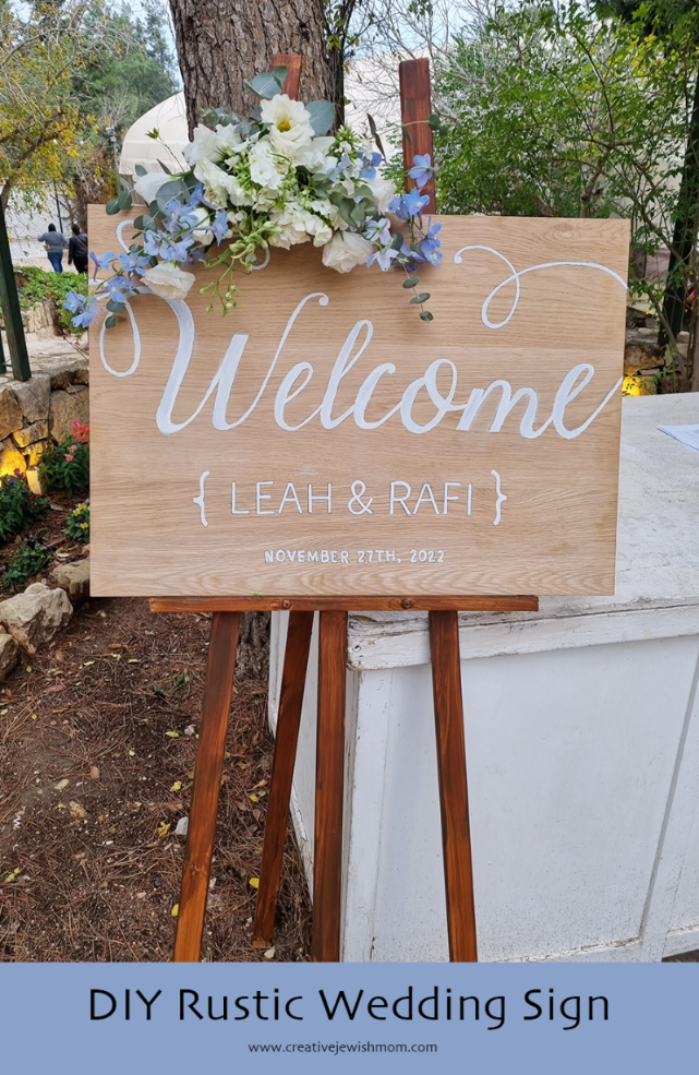 DIY Rustic Wooden Wedding Sign