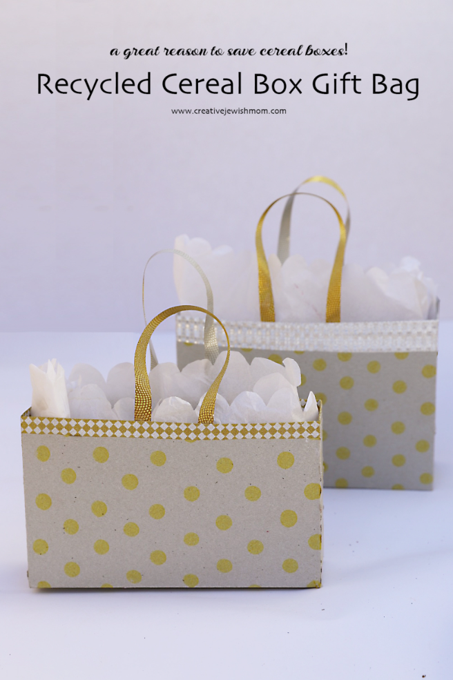 Recycled Cereal Box Gift Bag