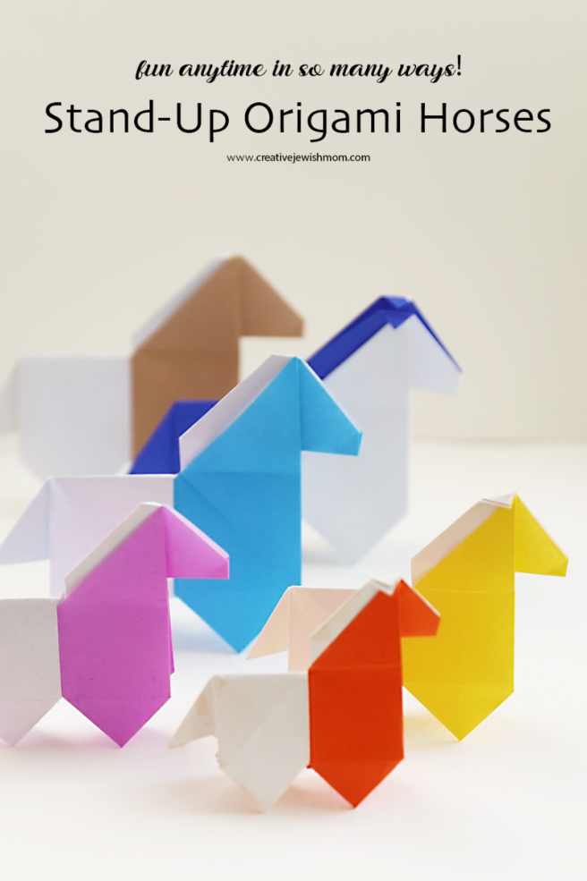 Origami Standup Horses Make Great Party Decor And Gift Basket Additions!