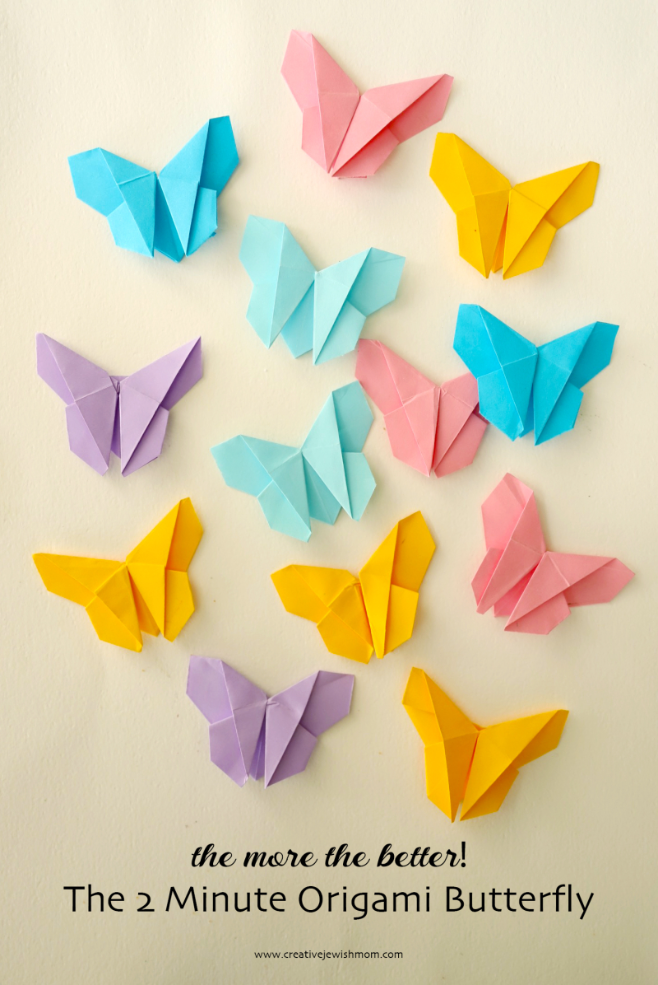 The 2 Minute Origami Butterfly To Make Right Now!