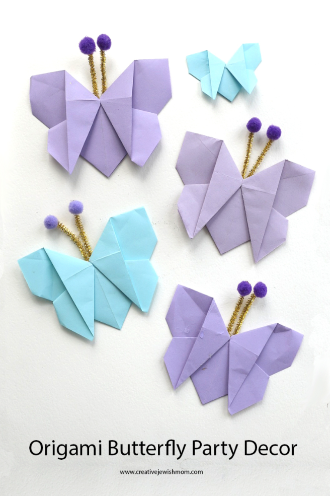 Origami Butterflies Party Decor