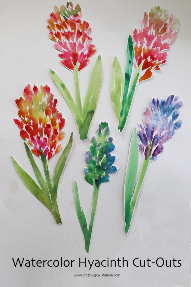 Watercolor Hyacinth Cut-Outs Look Amazing Anytime Of Year